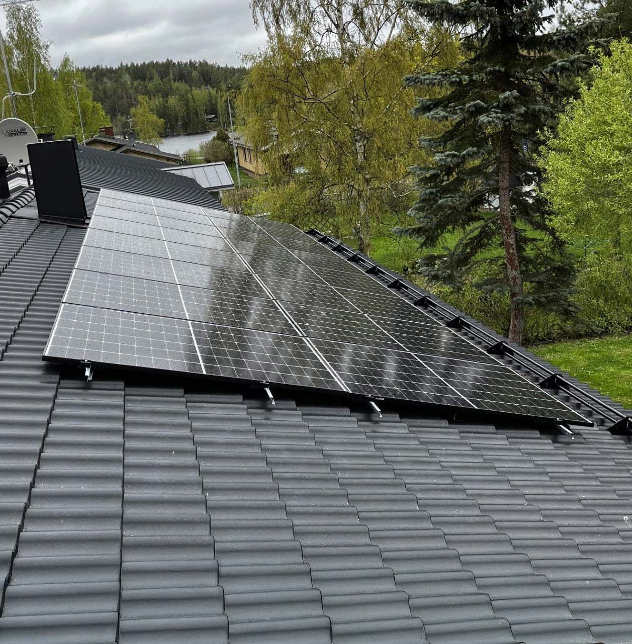 Aurinkopaneelit Tampere – 15,07 kWp aurinkovoimala