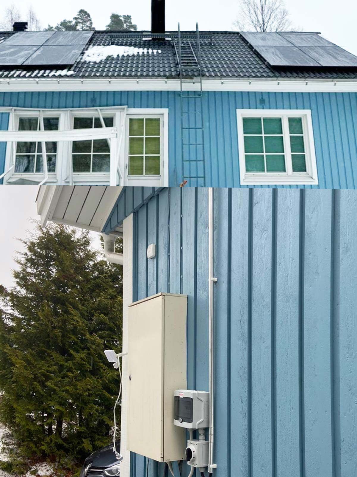 4,04 kWp mikroinvertteri-aurinkovoimala